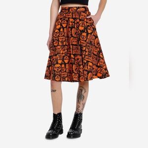 Social Collision -  Zombie Grid Retro Skirt - S